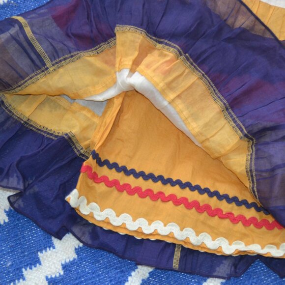 NWT Anthropologie Edme & Esyllte Button Front Striped Skirt 100% Cotton 4 - Picture 7 of 10